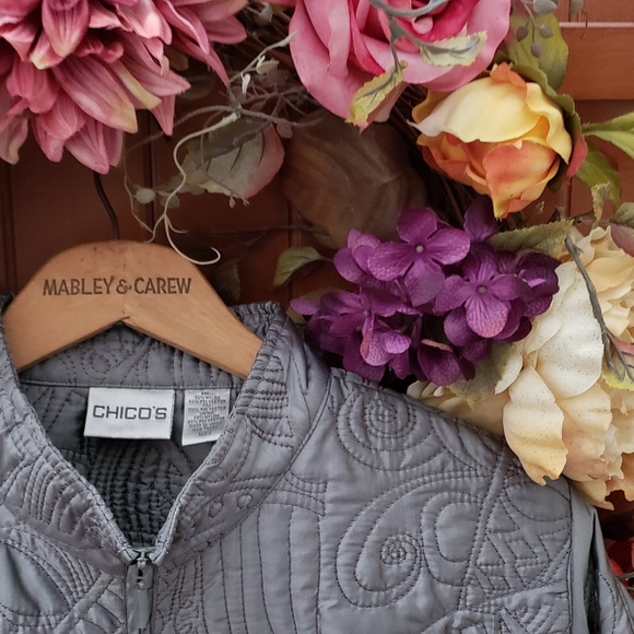 Quilted Light Weight Metallic Reflective Jacket - Picture 2 of 4